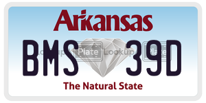 BMS39D  license plate in AR