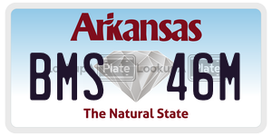 BMS46M  license plate in AR