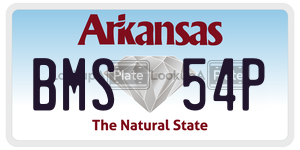 BMS54P  license plate in AR