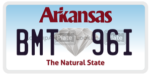 BMT96I  license plate in AR