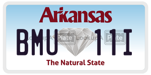 BMU11I  license plate in AR