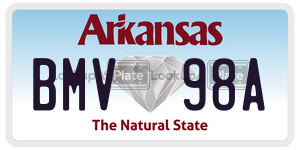 BMV98A  license plate in AR