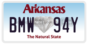 BMW94Y  license plate in AR
