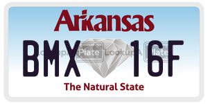 BMX16F  license plate in AR