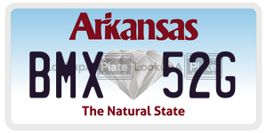 BMX52G  license plate in AR