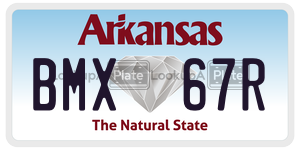 BMX67R  license plate in AR