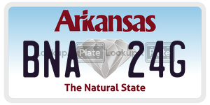 BNA24G  license plate in AR