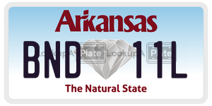 BND11L  license plate in AR
