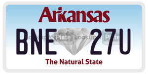 BNE27U  license plate in AR
