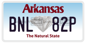 BNL82P  license plate in AR