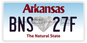 BNS27F  license plate in AR