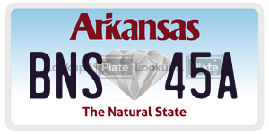 BNS45A  license plate in AR