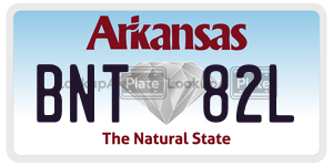 BNT82L  license plate in AR