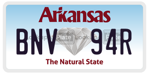 BNV94R  license plate in AR
