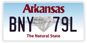 BNY79L  license plate in AR