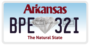 BPE32I  license plate in AR