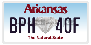 BPH40F  license plate in AR