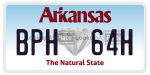 BPH64H  license plate in AR