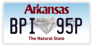 BPI95P  license plate in AR