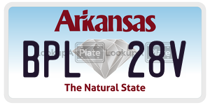 BPL28V  license plate in AR