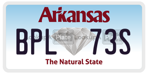 BPL73S  license plate in AR