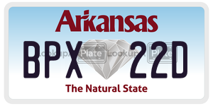 BPX22D  license plate in AR