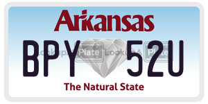BPY52U  license plate in AR