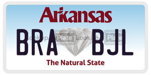 BRABJL license plate in Arkansas