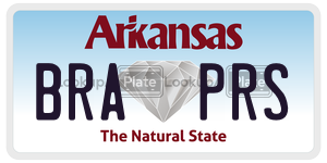 BRAPRS  license plate in AR