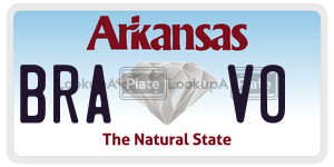 BRAVO  license plate in AR