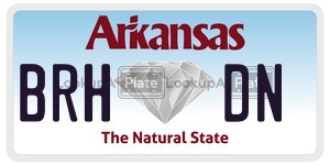BRHDN  license plate in AR