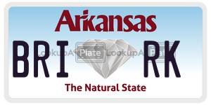 BRIRK  license plate in AR