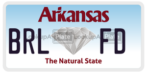 BRLFD  license plate in AR