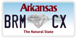 BRMCX license plate in Arkansas