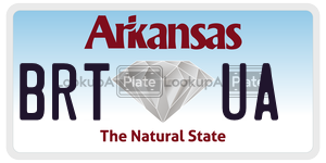 BRTUA  license plate in AR