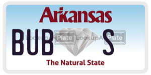 BUBS  license plate in AR
