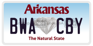 BWACBY  license plate in AR
