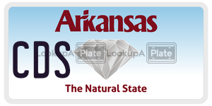 CDS  license plate in AR