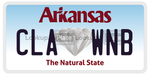 CLAWNB  license plate in AR