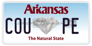 COUPE  license plate in AR