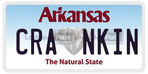 CRANKIN  license plate in AR
