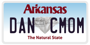 DANCMOM  license plate in AR