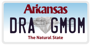 DRAGMOM  license plate in AR