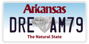 DREAM79 license plate in Arkansas