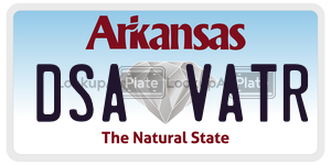 DSAVATR  license plate in AR