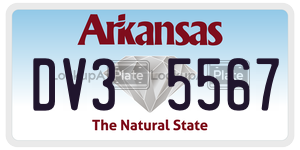 DV35567  license plate in AR