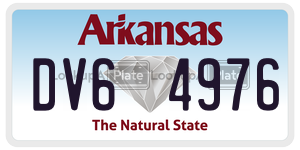 DV64976  license plate in AR