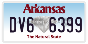DV66399  license plate in AR