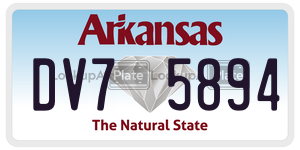 DV75894  license plate in AR