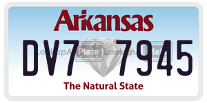 DV77945  license plate in AR